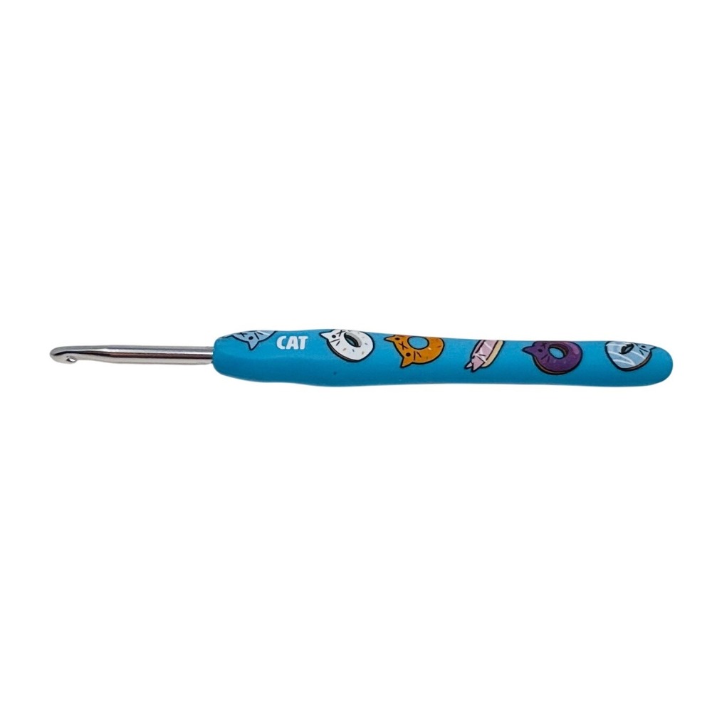 The Woobles Mystery Donut Cat Crochet Hook 4mm G-6 Collectible Limited Edition